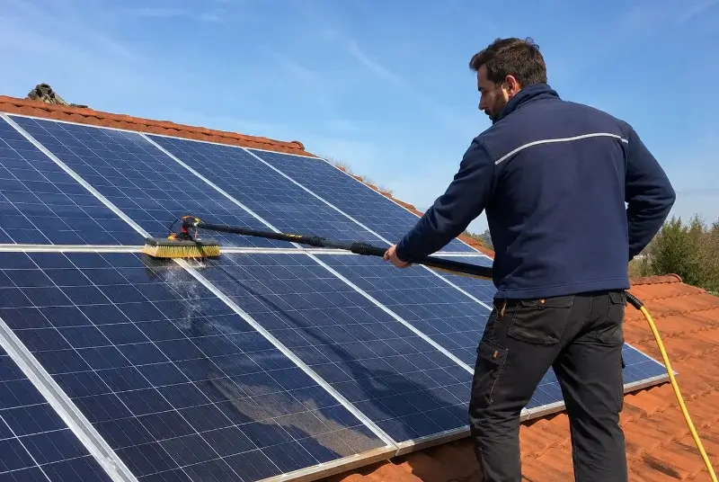 Nettoyage et entretien de panneaux solaires à Lanouaille